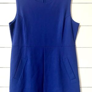 Striking Cobalt Blue Dress with Pockets Size 16
